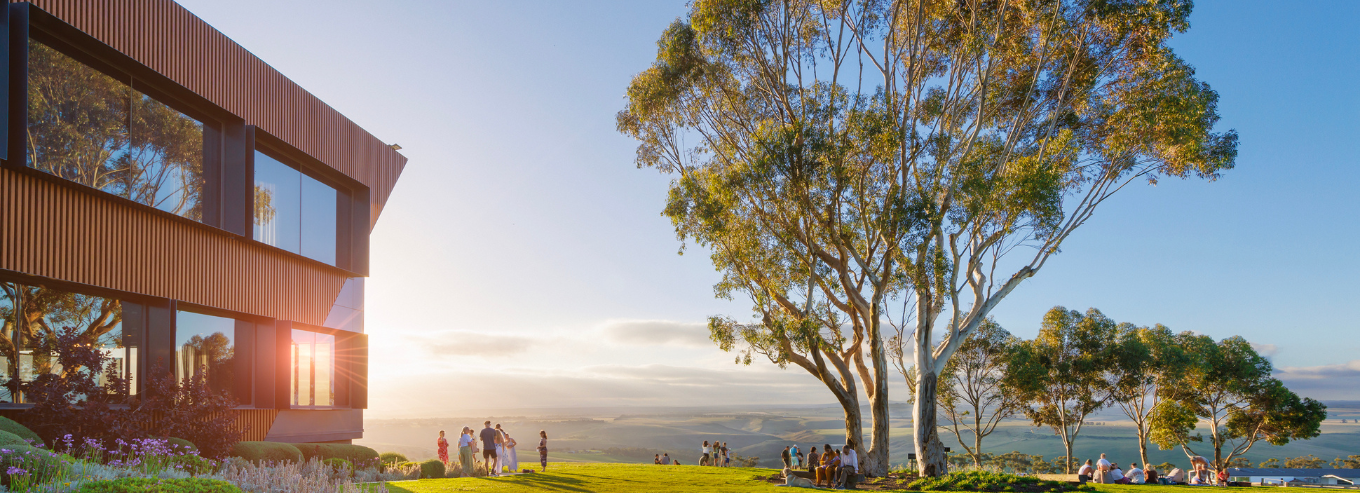 Sunset at Marnong Estate grounds 